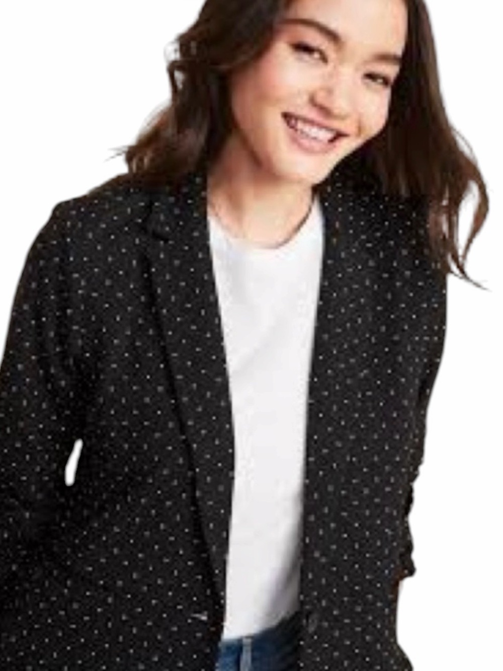 Old Navy Classic Ponte-Knit Polka Dot Blazer for Women